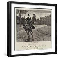 Saddle and Sabre-William Small-Framed Giclee Print