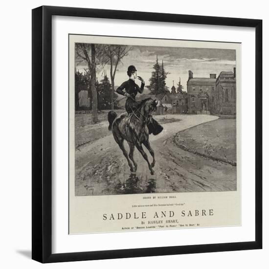 Saddle and Sabre-William Small-Framed Giclee Print