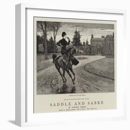 Saddle and Sabre-William Small-Framed Giclee Print