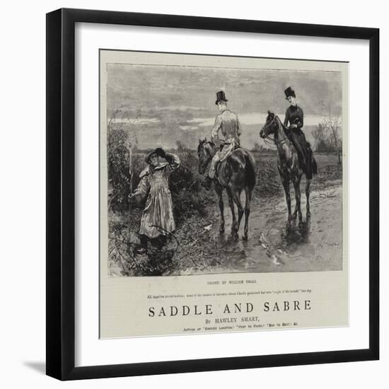 Saddle and Sabre-William Small-Framed Giclee Print