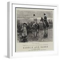 Saddle and Sabre-William Small-Framed Giclee Print