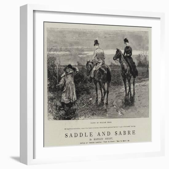 Saddle and Sabre-William Small-Framed Giclee Print