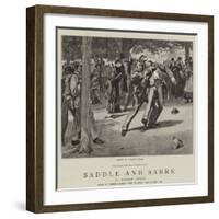 Saddle and Sabre-William Small-Framed Giclee Print