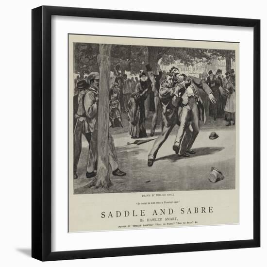 Saddle and Sabre-William Small-Framed Giclee Print