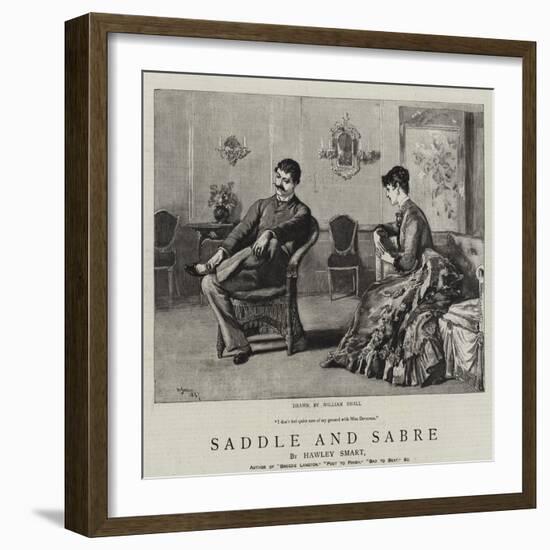 Saddle and Sabre-William Small-Framed Giclee Print