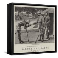 Saddle and Sabre-William Small-Framed Stretched Canvas