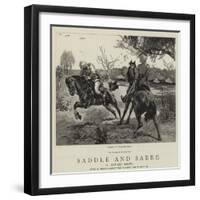 Saddle and Sabre-William Small-Framed Giclee Print