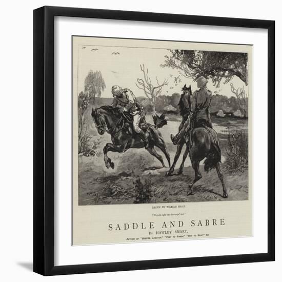 Saddle and Sabre-William Small-Framed Giclee Print