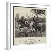 Saddle and Sabre-William Small-Framed Giclee Print