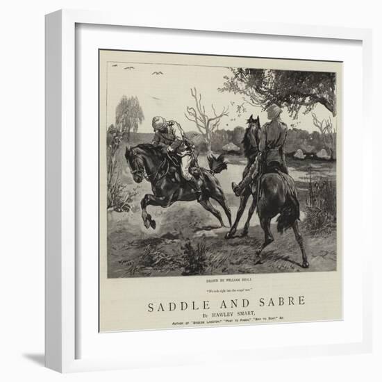 Saddle and Sabre-William Small-Framed Giclee Print