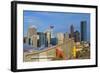 Saddle Dome & Calgary Skyline-null-Framed Art Print