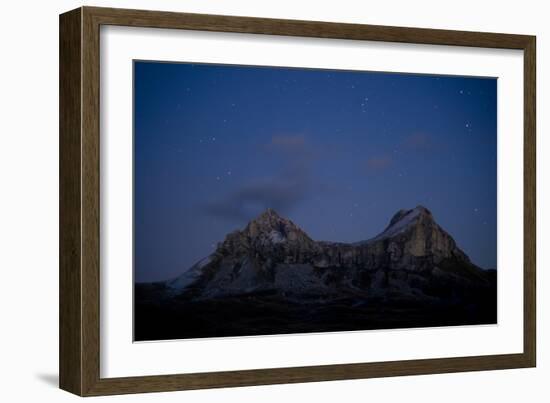 Saddle Peak at Dusk, Durmitor Np, Montenegro, October 2008-Radisics-Framed Photographic Print