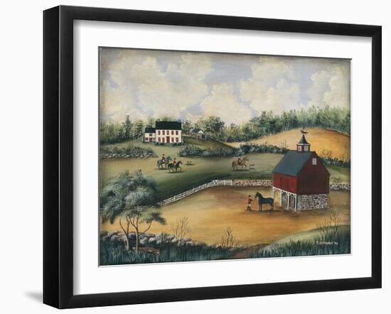 Saddle Up-Barbara Jeffords-Framed Giclee Print