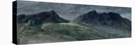 Saddleback and Part of Skiddaw, from Lonscale Fell, 21 September 1806-John Constable-Stretched Canvas