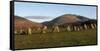 Saddleback (Blencathra), from Castlerigg Stone Circle, Lake District National Park, Cumbria, Englan-James Emmerson-Framed Stretched Canvas