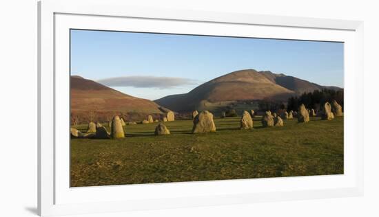 Saddleback (Blencathra), from Castlerigg Stone Circle, Lake District National Park, Cumbria, Englan-James Emmerson-Framed Photographic Print