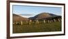 Saddleback (Blencathra), from Castlerigg Stone Circle, Lake District National Park, Cumbria, Englan-James Emmerson-Framed Photographic Print