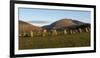 Saddleback (Blencathra), from Castlerigg Stone Circle, Lake District National Park, Cumbria, Englan-James Emmerson-Framed Photographic Print