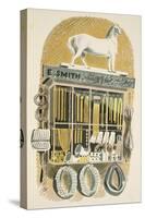 Saddler and Harness Maker-Eric Ravilious-Stretched Canvas