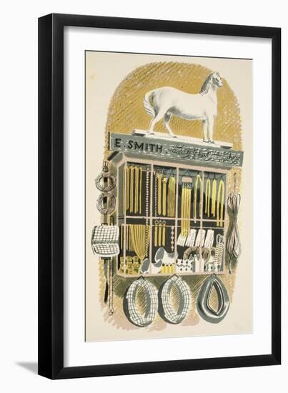Saddler and Harness Maker-Eric Ravilious-Framed Giclee Print