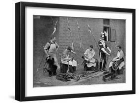 Saddlers of the 17th Lancers at Work, 1896-Gregory & Co-Framed Giclee Print