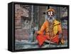 Sadhu, Durbar Square, Kathmandu, Bagmati, Central Region, Nepal, Asia-Jochen Schlenker-Framed Stretched Canvas