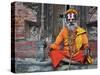 Sadhu, Durbar Square, Kathmandu, Bagmati, Central Region, Nepal, Asia-Jochen Schlenker-Stretched Canvas