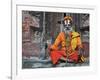 Sadhu, Durbar Square, Kathmandu, Bagmati, Central Region, Nepal, Asia-Jochen Schlenker-Framed Photographic Print