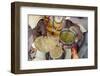 Sadhu eating vegetarian food, Dauji, Uttar Pradesh, India-Godong-Framed Photographic Print