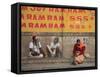 Sadhus, Ghats, Varanasi, Uttar Pradesh, India, Asia-Wendy Connett-Framed Stretched Canvas