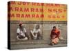 Sadhus, Ghats, Varanasi, Uttar Pradesh, India, Asia-Wendy Connett-Stretched Canvas