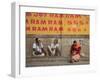 Sadhus, Ghats, Varanasi, Uttar Pradesh, India, Asia-Wendy Connett-Framed Photographic Print