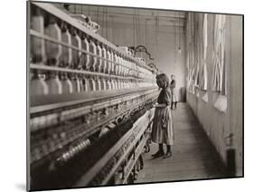 Sadie Pfeifer, a Cotton Mill Spinner, Lancaster, South Carolina, 1908-Lewis Wickes Hine-Mounted Photographic Print