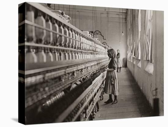 Sadie Pfeifer, a Cotton Mill Spinner, Lancaster, South Carolina, 1908-Lewis Wickes Hine-Stretched Canvas