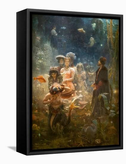 SADKO IN THE UNDERWATER Kingdom, 1876 (Oil on Canvas)-Ilya Efimovich Repin-Framed Stretched Canvas