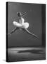 Sadler Wells Prima Ballerina Margot Fonteyn Leaping Into Air in Performance of "Sleeping Beauty"-Gjon Mili-Stretched Canvas