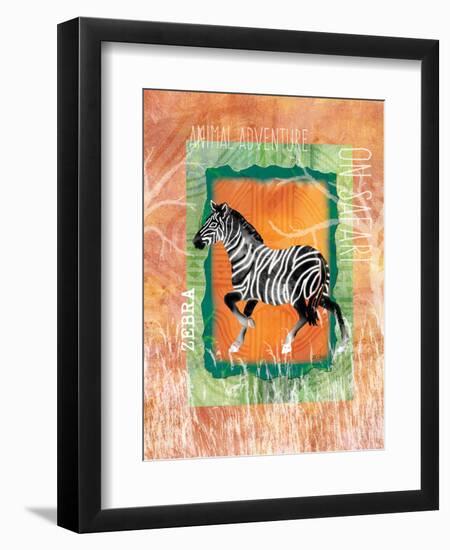 Safari Adventure Jungle Zebra-Bee Sturgis-Framed Art Print