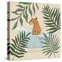 Safari Cheetah Bath-Natalie Carpentieri-Stretched Canvas