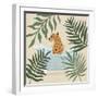 Safari Cheetah Bath-Natalie Carpentieri-Framed Art Print