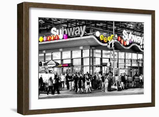 Safari CityPop Collection - Manhattan Subway Station-Philippe Hugonnard-Framed Photographic Print