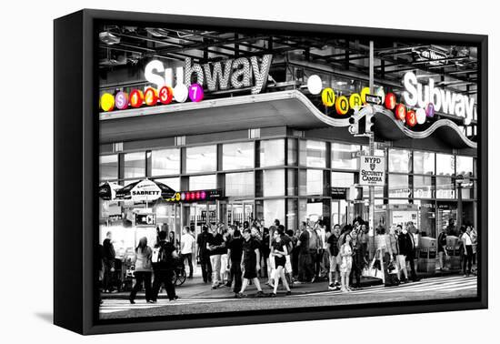 Safari CityPop Collection - Manhattan Subway Station-Philippe Hugonnard-Framed Stretched Canvas