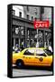 Safari CityPop Collection - New York Yellow Cab in Soho II-Philippe Hugonnard-Framed Stretched Canvas