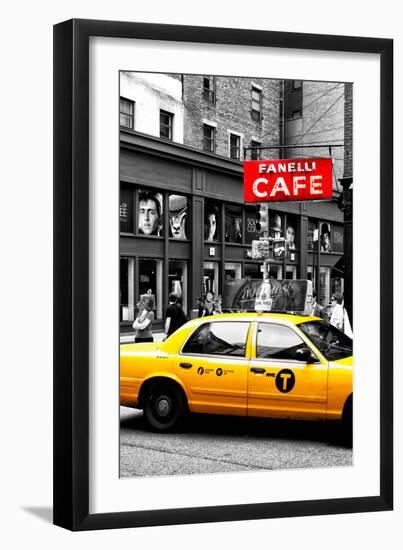 Safari CityPop Collection - New York Yellow Cab in Soho II-Philippe Hugonnard-Framed Photographic Print