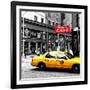 Safari CityPop Collection - New York Yellow Cab in Soho III-Philippe Hugonnard-Framed Photographic Print