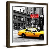 Safari CityPop Collection - New York Yellow Cab in Soho III-Philippe Hugonnard-Framed Photographic Print