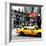 Safari CityPop Collection - New York Yellow Cab in Soho III-Philippe Hugonnard-Framed Photographic Print