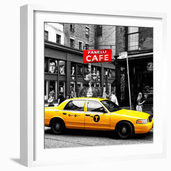 Safari CityPop Collection - New York Yellow Cab in Soho IV-Philippe Hugonnard-Framed Photographic Print