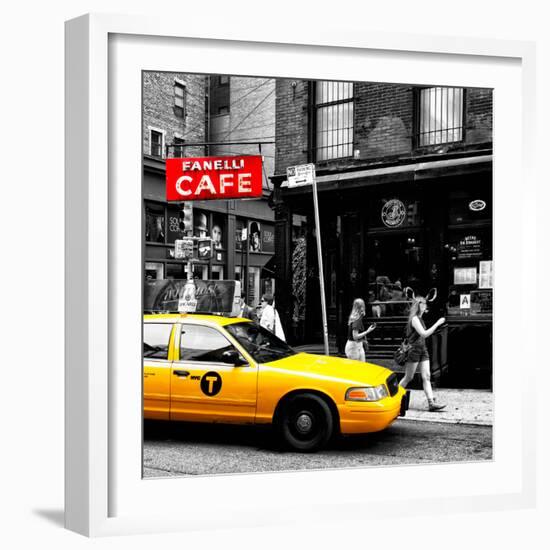 Safari CityPop Collection - New York Yellow Cab in Soho V-Philippe Hugonnard-Framed Photographic Print