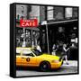 Safari CityPop Collection - New York Yellow Cab in Soho V-Philippe Hugonnard-Framed Stretched Canvas