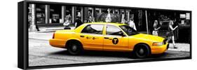 Safari CityPop Collection - New York Yellow Cab in Soho VI-Philippe Hugonnard-Framed Stretched Canvas